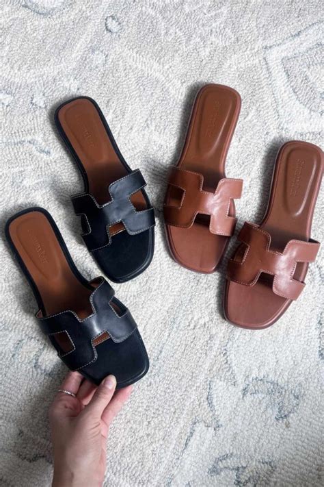 hermes look alike sandals men